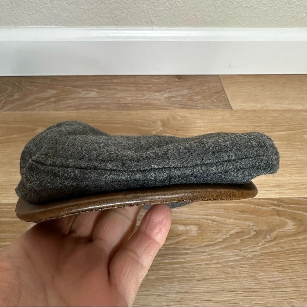 Gap Kids Wool Blend Dark Gray Paperboy Beret Hat, Size S/M